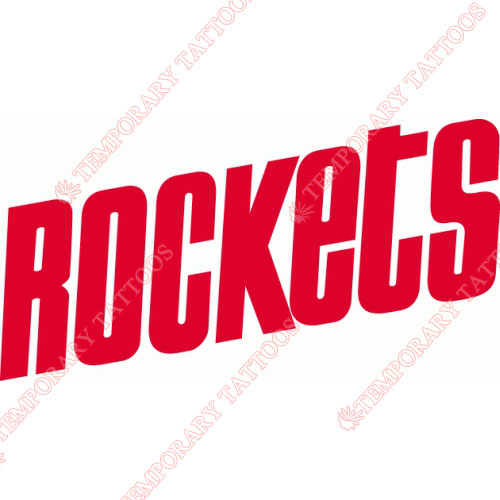 Houston Rockets Customize Temporary Tattoos Stickers NO.1021